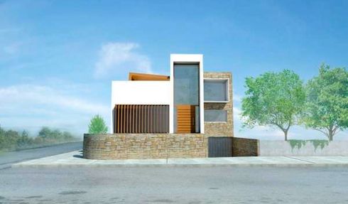 Arquitecto Pedro J. Alonso Robles modelo de fachada de vivienda 