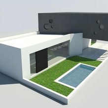 Arquitecto Pedro J. Alonso Robles modelo de edificación con piscina