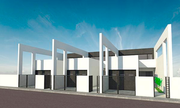 Arquitecto Pedro J. Alonso Robles modelado de viviendas con parqueadero