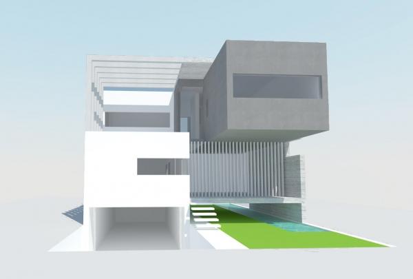 Arquitecto Pedro J. Alonso Robles modelo a escala de edificación